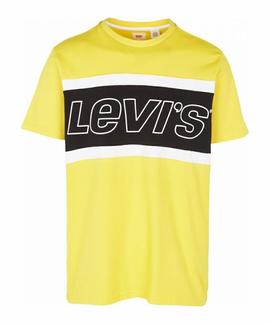 SS COLOR BLOCK TEE JERSEY YELLOW / WHITE / BLACK