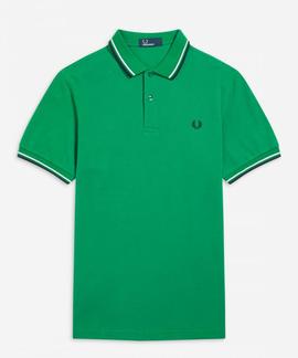 POLO TWIN TIPPED M3600 330 PRIVET / WHITE / NAVY