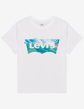 GRAPHIC JORDIE TEE BW FILL CLOUDS WHITE
