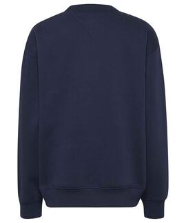 SUDADERA RELAXED FIT TJ LUXE AZUL MARINO