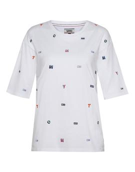TJW AOP TOMMY EMBROIDERED TEE CLASSIC WHITE