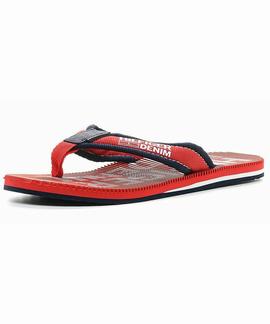CHANCLAS TOMMY BEACH 2D TANGO RED / INK