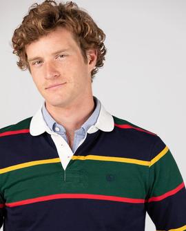 POLO RUGBY ROWING SHIRT GREEN LATYMER