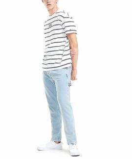 TJM SIGNATURE STRIPE TEE RELAXED FIT CLASSIC WHITE