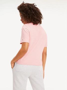 TJW OUTLINE FLAG TEE PINK ICING