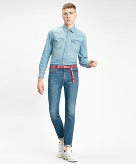 CAMISA VAQUERA LEVI'S® BARSTOW WESTERN RED CAST STONE AZUL