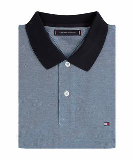 STRUCTURED SLIM POLO BLUE INK