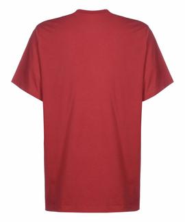 RELAXED GRAPHIC TEE 90S SERIF LOGO EARTH RED