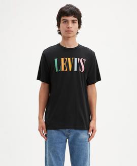 LEVI'S® RELAXED GRAPHIC TEE 90S SERIF LOGO BLACK