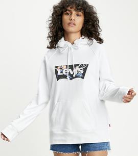 GRAPHIC SPORT HOODIE FILLED BW T2 WHITE