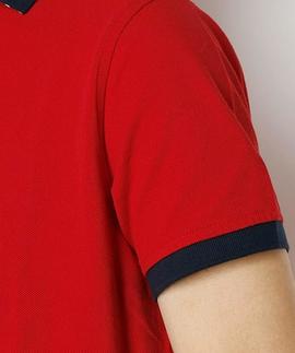 TOMMY JACQUARD SLIM POLO S/S SF RED