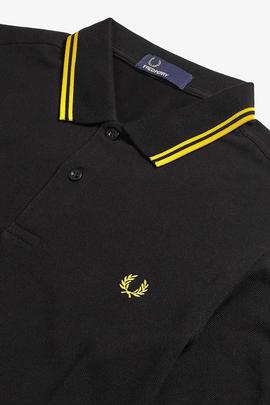POLO TWIN TIPPED M3600 506 BLACK / BRIGHT YELLOW