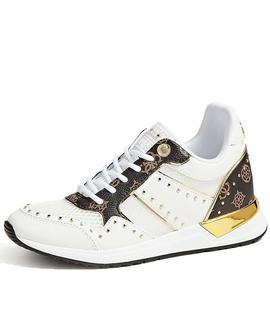 REJJY ACTIVE LADY LEATHER LIKE WHITE / BROWN