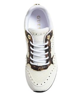 REJJY ACTIVE LADY LEATHER LIKE WHITE / BROWN
