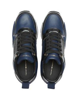 ZAPATILLAS TOMMY LEATHER WEDGE SNEAKER TOMMY NAVY