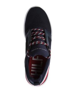 TOMMY TECHNICAL MATERIAL MIX SNEAKER MIDNIGHT