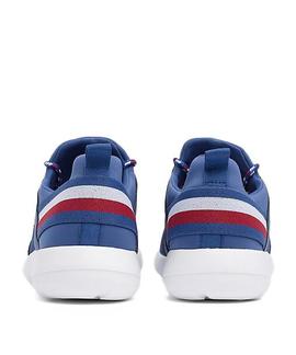TOMMY TECHNICAL MATERIAL MIX SNEAKER MONACO BLUE