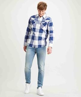 CAMISA LEVI'S® BARSTOW WESTERN FRITSCHE BLUE PRINT