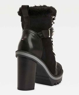 TOMMY WARM LINED HIGH HEEL BOOT BLACK