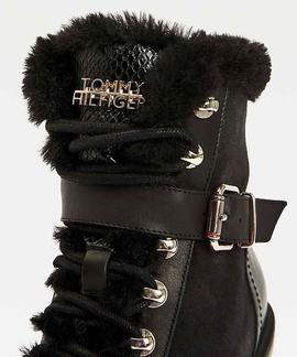 TOMMY WARM LINED HIGH HEEL BOOT BLACK
