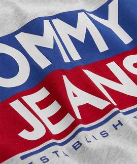 TJM CONTRAST COLOR TOMMY TEE SILVER GREY HEATHER