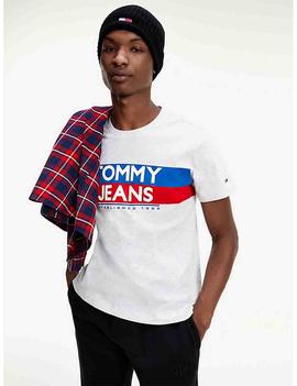 TJM CONTRAST COLOR TOMMY TEE SILVER GREY HEATHER