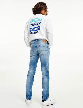 PANTALÓN VAQUERO SCANTON SLIM FIT WLBS WILSON LIGHT BLUE STR