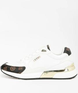 MOXEA ACTIVE LADY LEATHER LIKE WHITE / BROWN