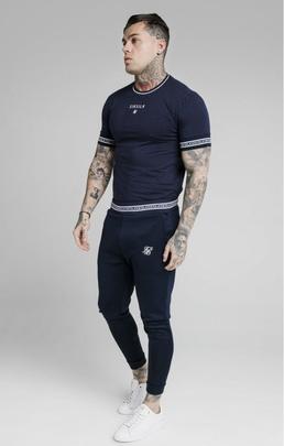 ELEMENT MUSCLE FIT CUFF JOGGER NAVY - WHITE