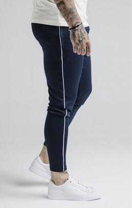 AGILITY DELUXE TRACK PANT NAVY - OFF WHITE