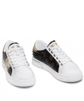 RICENA ACTIVE LADY LEATHER LIKE WHITE / BROWN