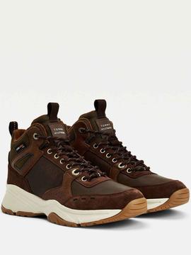 HIGH SNEAKER BOOT LEATHER ARMY GREEN