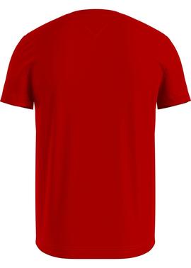 CORP STRIPE TEE PRIMARY RED
