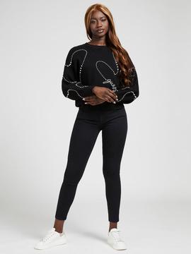 POWER SKINNY LOW RISE CARRIE BLACK