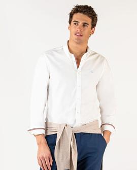 CAMISA PIN POINT CLASSIC FLAG BLANCA
