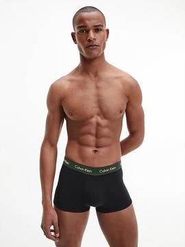 BOXER TRUNK LOW RISE COTTON STRETCH 2 PACK NEGRO