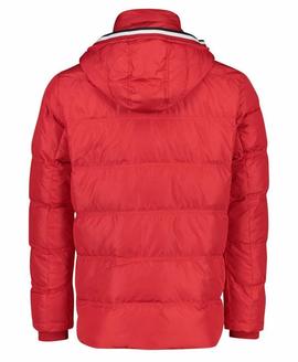 TOMMY DOWN HOODED BOMBER REGULAR FIT HAUTE RED