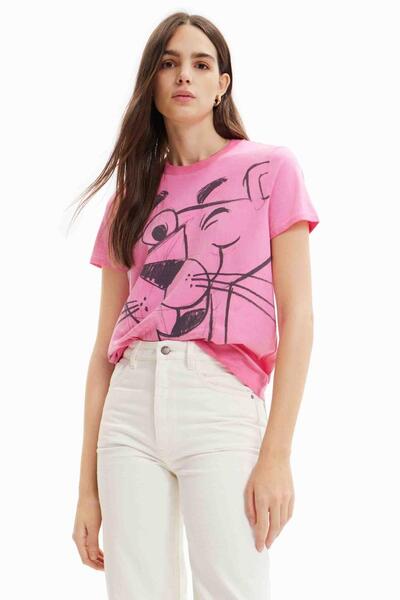 Camiseta Estampada Pantera Rosa