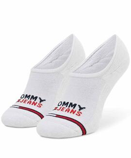 PIMKIES UNISEX TOMMY JEANS NO SHOW 2 PACK BLANCO