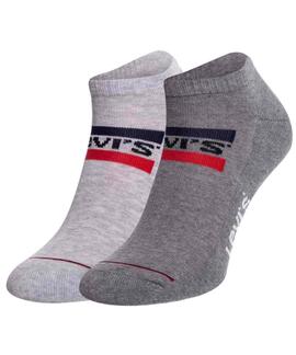 CALCETINES BAJOS LEVI'S® LOW CUT SPORTSWEAR 2 PACK GREY COMB