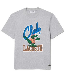 CAMISETA UNISEX LACOSTE RELAXED FIT GRIS