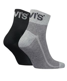 CALCETINES BAJOS LEVI’S® MID CUT 2 PACK GREY COMBO