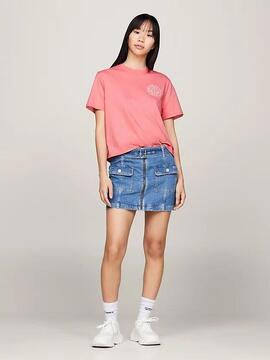 CAMISETA PREP LUXE RELAXED FIT ROSA