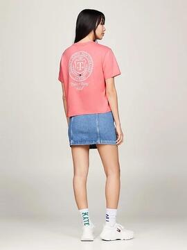 CAMISETA PREP LUXE RELAXED FIT ROSA
