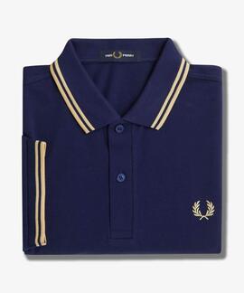 POLO TWIN TIPPED M3600 U95 FRENCH NAVY / ICE CREAM / ICE CRE
