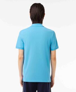 POLO LACOSTE SLIM FIT IY3 AZUL