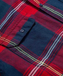 SOBRECAMISA JACKSON WORKER RELAXED FIT GUNNAR PLAID RED