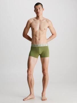 BOXER TRUNK 3 PACK STELL COTTON VERDE, FUCSIA Y GRIS