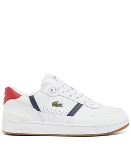 ZAPATILLAS LACOSTE MEN'S T-CLIP SET WHITE / NAVY / RED