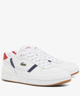 ZAPATILLAS LACOSTE MEN'S T-CLIP SET WHITE / NAVY / RED